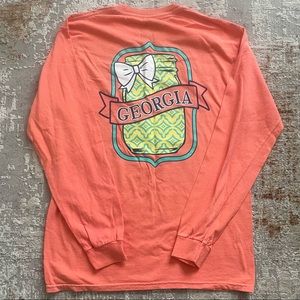 Benny & Belle Georgia long sleeve mason jar tee